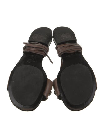 Michael Kors Collection Leather Gladiator Sandals