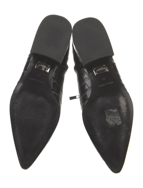 Michael Kors Collection Embossed Leather Riding Boots