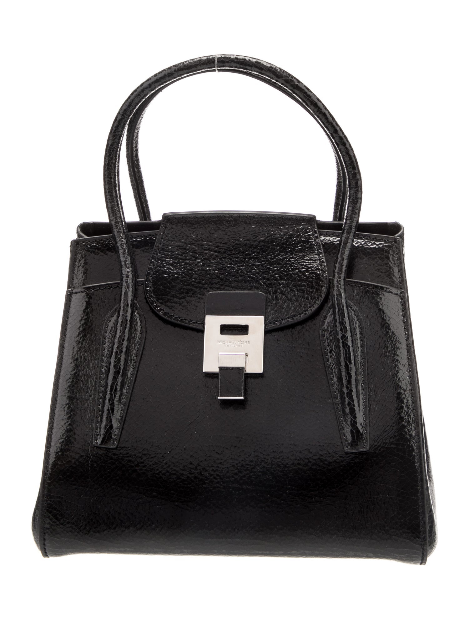 Michael Kors Collection Patent Leather Top Handle Bag