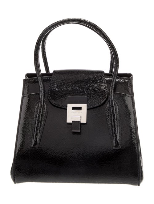 Michael Kors Collection Patent Leather Top Handle Bag