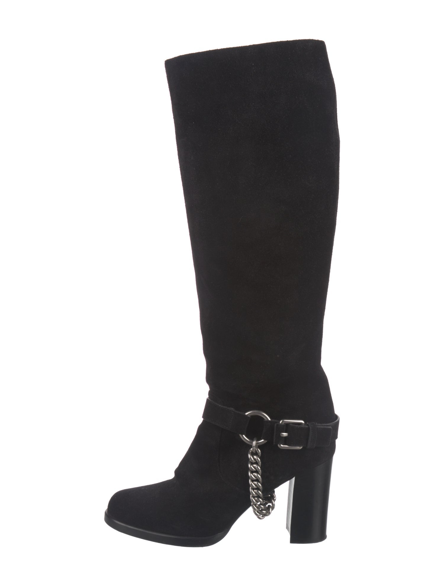 Michael Kors Collection Suede Moto Boots