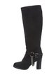 Michael Kors Collection Suede Moto Boots