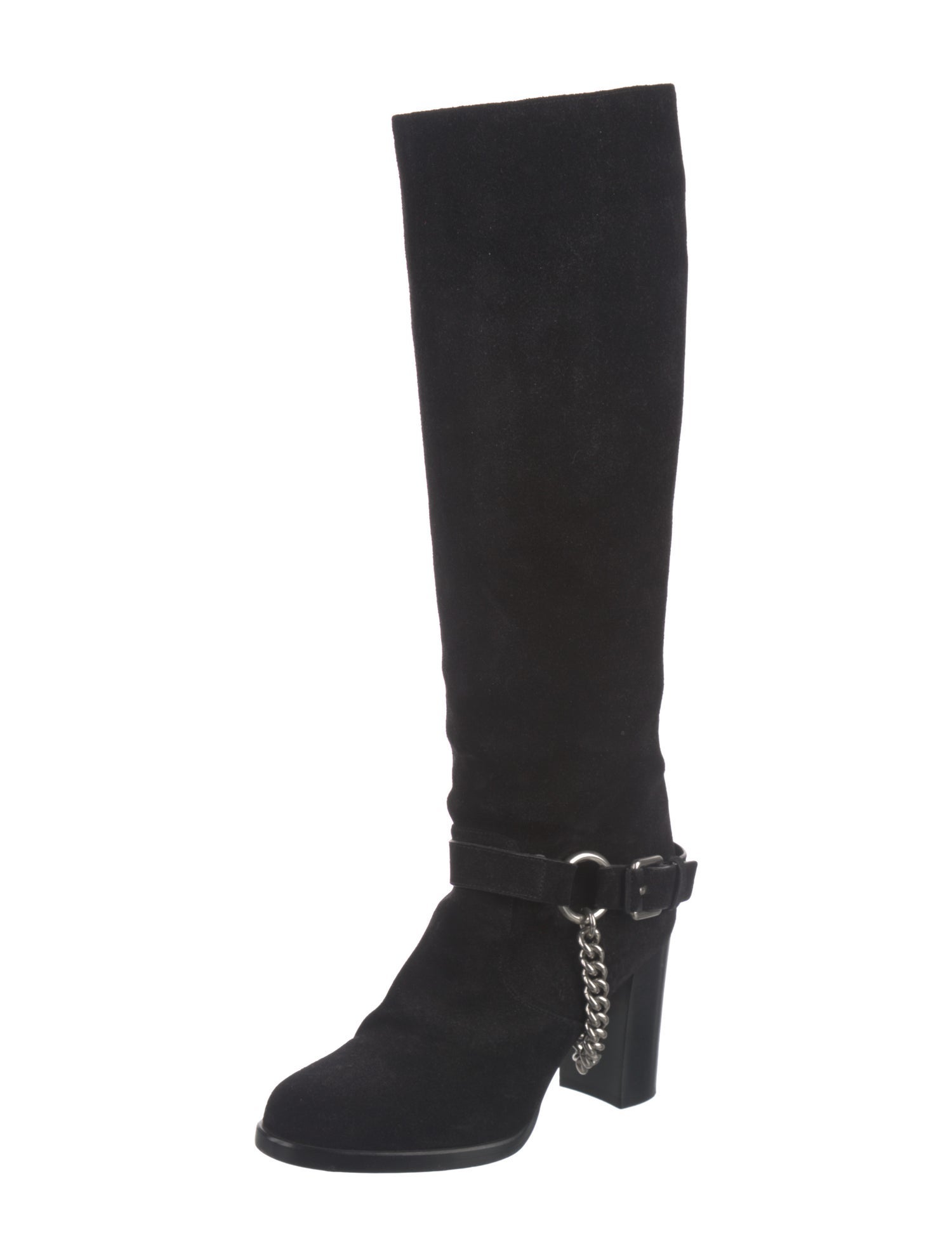 Michael Kors Collection Suede Moto Boots