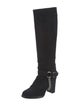 Michael Kors Collection Suede Moto Boots