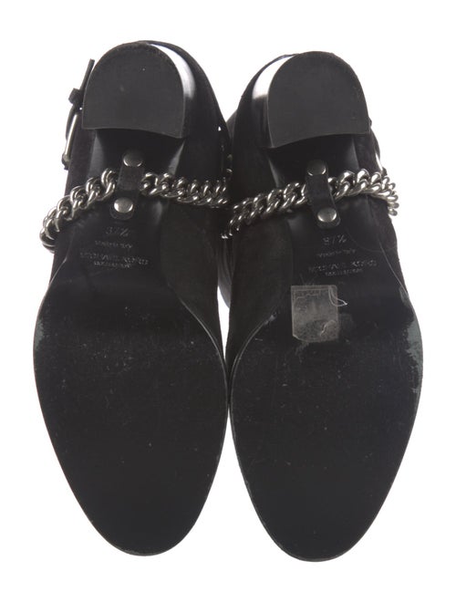 Michael Kors Collection Suede Moto Boots