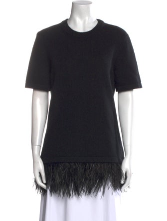 Michael Kors Collection Cashmere Crew Neck T-Shirt