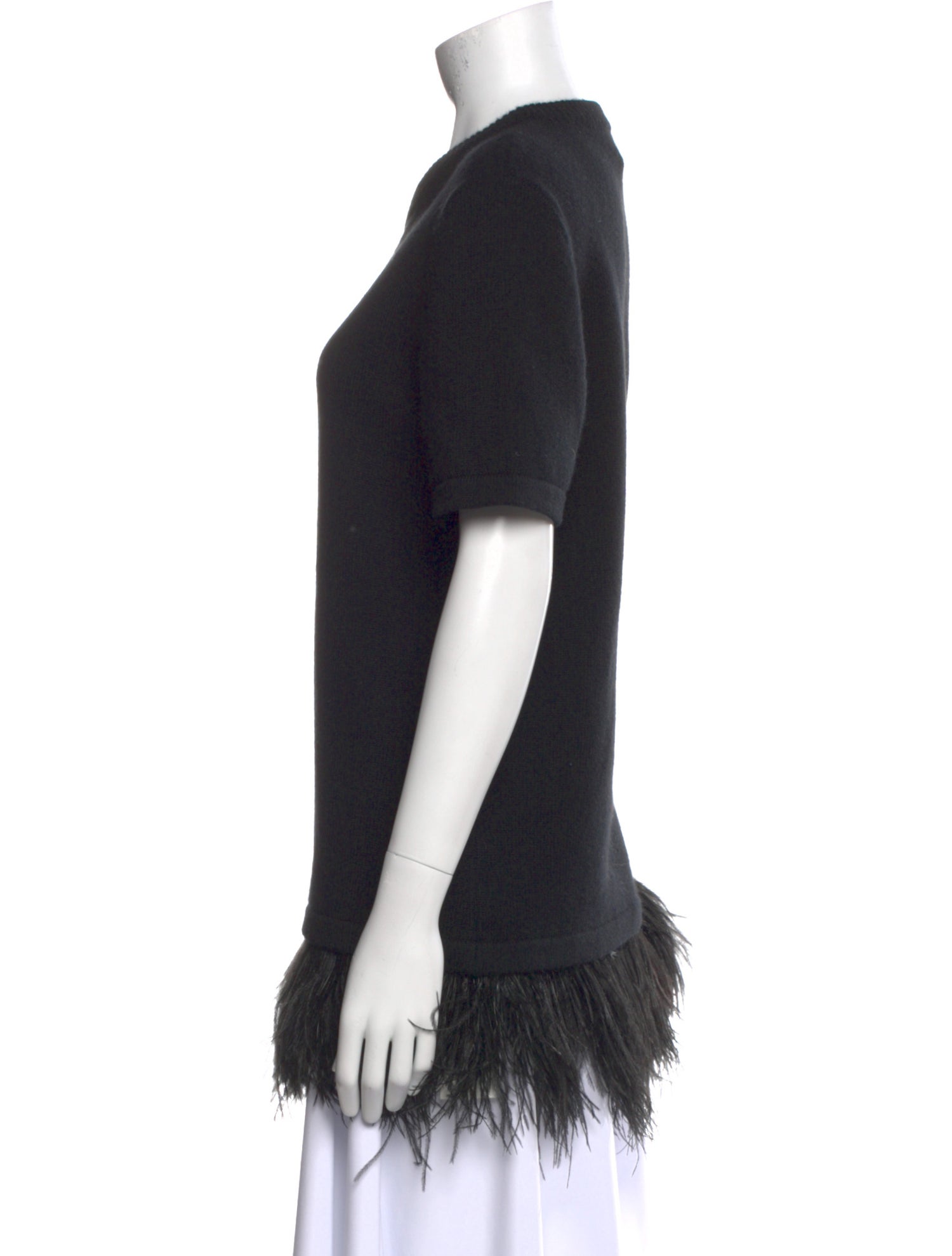 Michael Kors Collection Cashmere Crew Neck T-Shirt