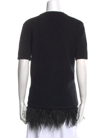 Michael Kors Collection Cashmere Crew Neck T-Shirt