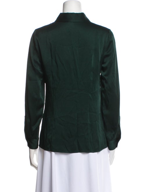 Michael Kors Collection Long Sleeve Button-Up Top