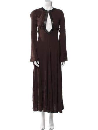 Michael Kors Collection V-Neck Long Dress