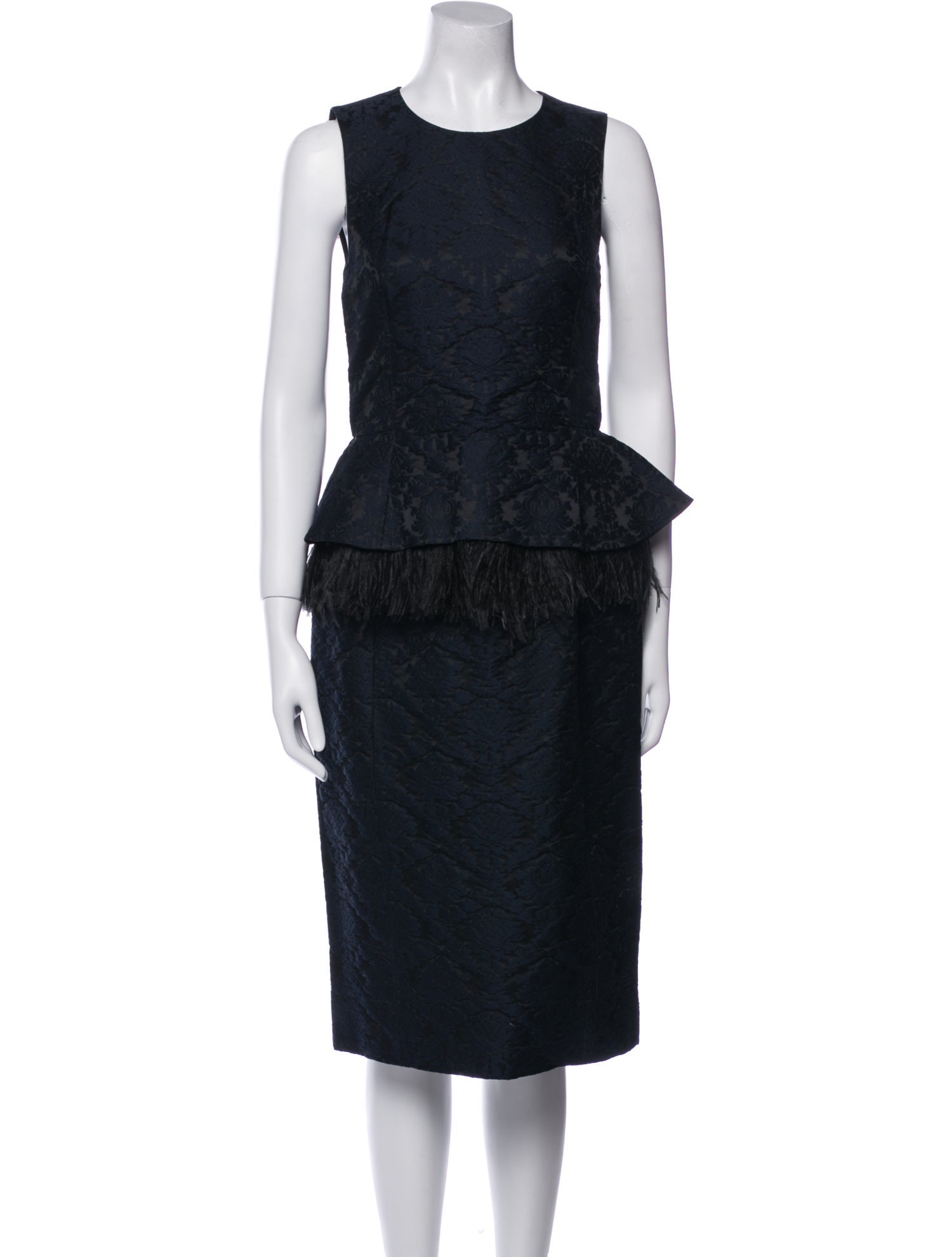 Michael Kors Collection Crew Neck Midi Length Dress w/ Tags