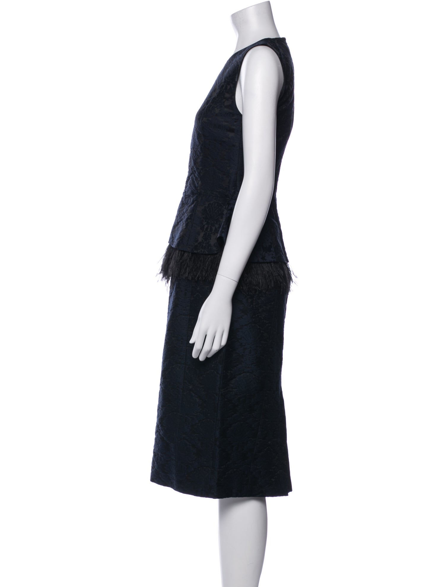 Michael Kors Collection Crew Neck Midi Length Dress w/ Tags