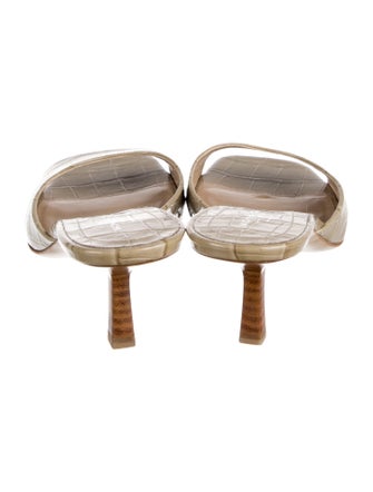 Michael Kors Collection Leather Slides