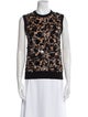 Michael Kors Collection Cashmere Printed Sweater