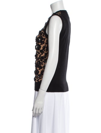 Michael Kors Collection Cashmere Printed Sweater