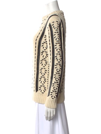 Michael Kors Collection Cashmere Printed Sweater