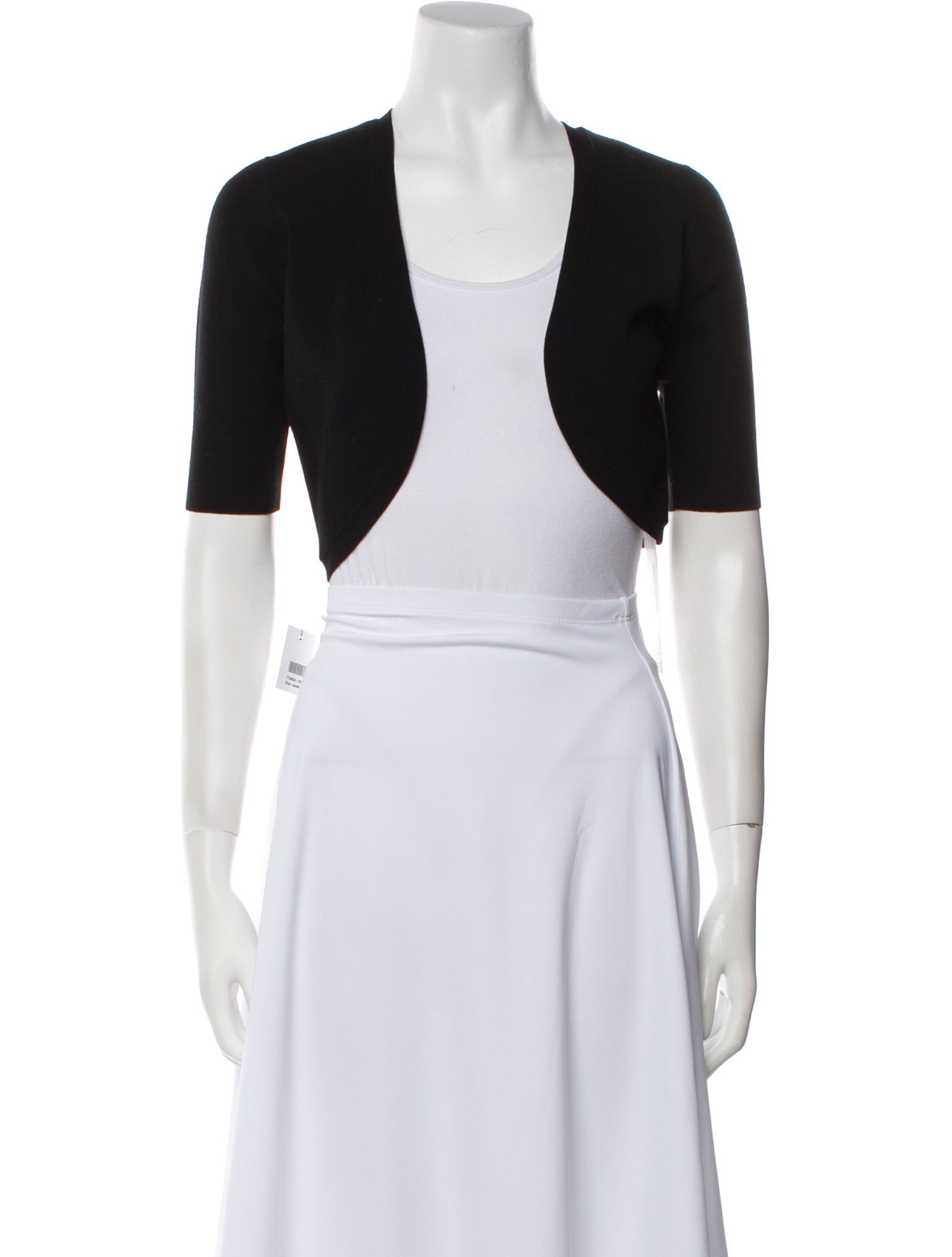 Michael Kors Collection Open Front Short Sleeve Crop Top w/ Tags