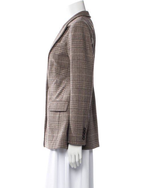 Michael Kors Collection Plaid Print Blazer