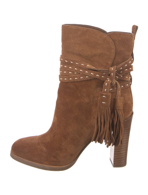Michael Kors Collection Suede Tassel Accents Boots