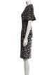 Michael Kors Collection Floral Print Knee-Length Dress