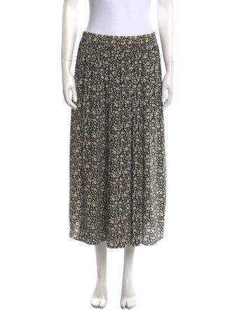 Michael Kors Collection Silk Midi Length Skirt