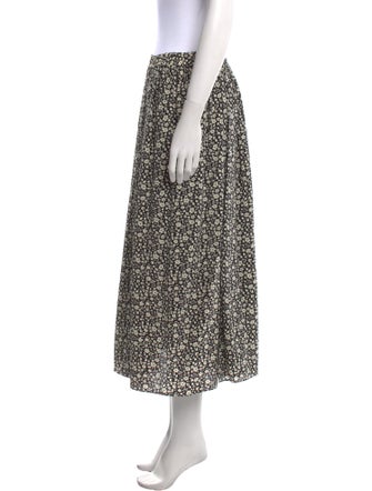 Michael Kors Collection Silk Midi Length Skirt