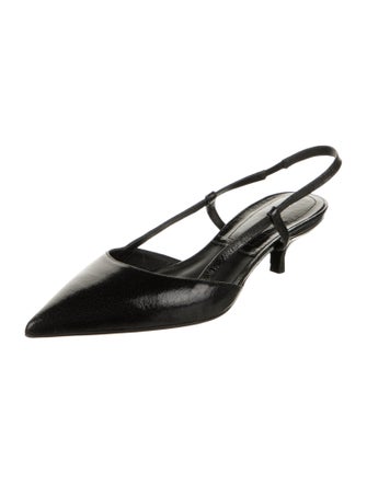 Michael Kors Collection Leather Slingback Pumps