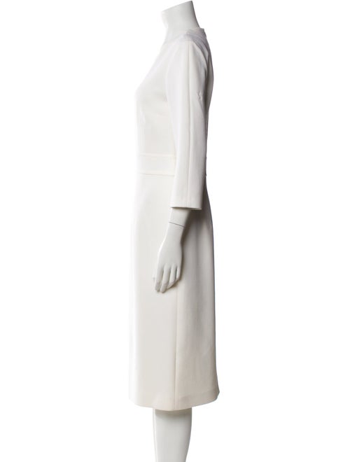 Michael Kors Collection Virgin Wool Midi Length Dress