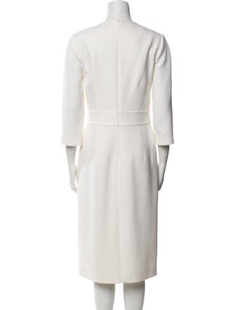 Michael Kors Collection Virgin Wool Midi Length Dress