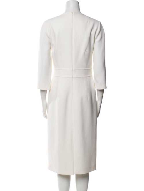 Michael Kors Collection Virgin Wool Midi Length Dress
