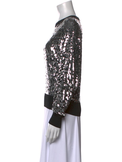 Michael Kors Collection Crew Neck Long Sleeve Sweatshirt