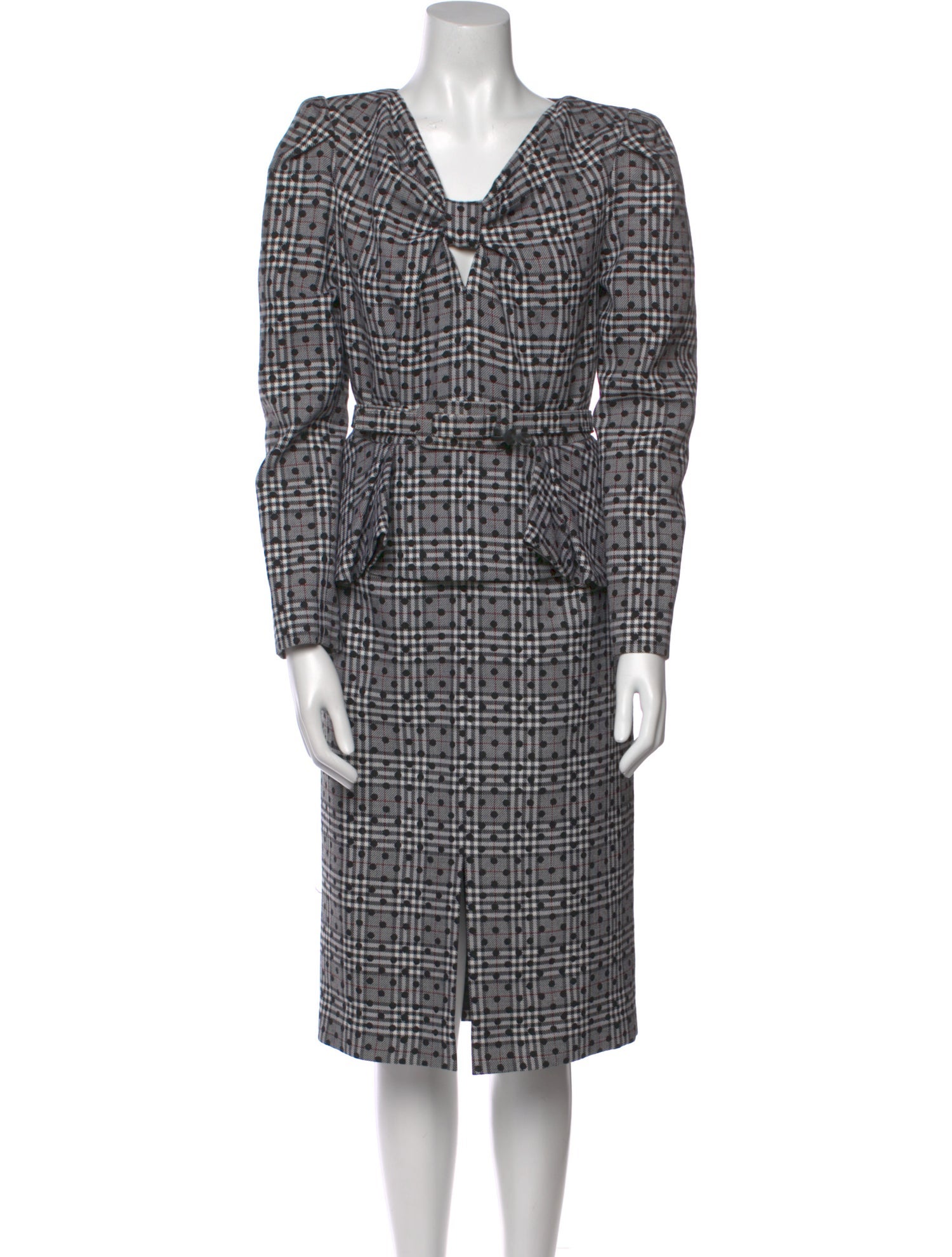 Michael Kors Collection Virgin Wool Midi Length Dress