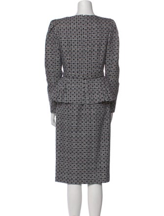 Michael Kors Collection Virgin Wool Midi Length Dress