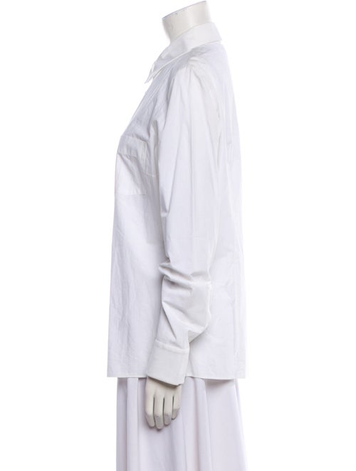 Michael Kors Collection Long Sleeve Button-Up Top