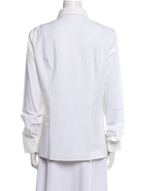 Michael Kors Collection Long Sleeve Button-Up Top
