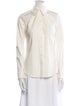 Michael Kors Collection Long Sleeve Button-Up Top