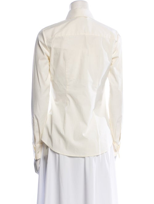 Michael Kors Collection Long Sleeve Button-Up Top
