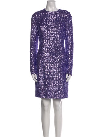 Michael Kors Collection Crew Neck Mini Dress