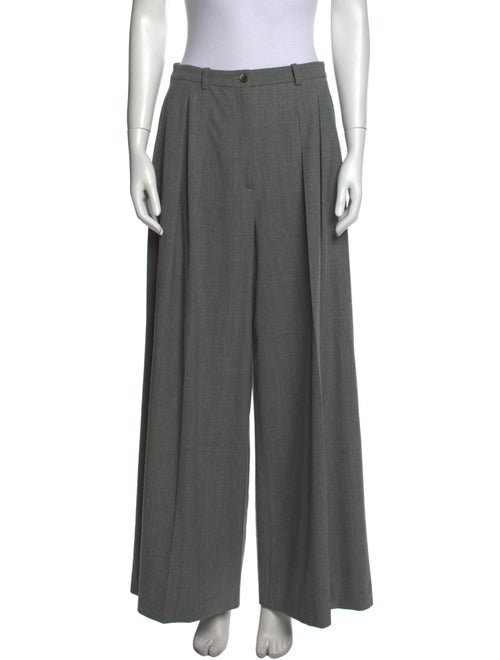 Michael Kors Collection Virgin Wool Wide Leg Pants