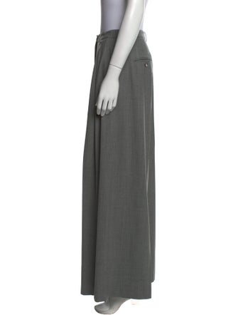 Michael Kors Collection Virgin Wool Wide Leg Pants