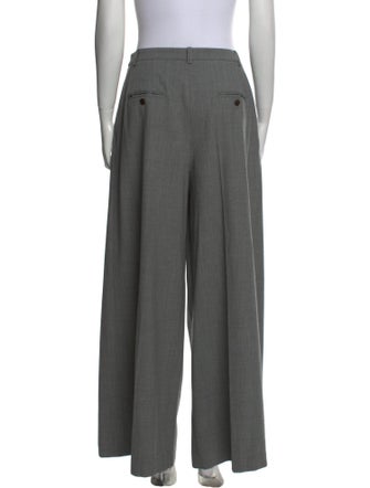 Michael Kors Collection Virgin Wool Wide Leg Pants