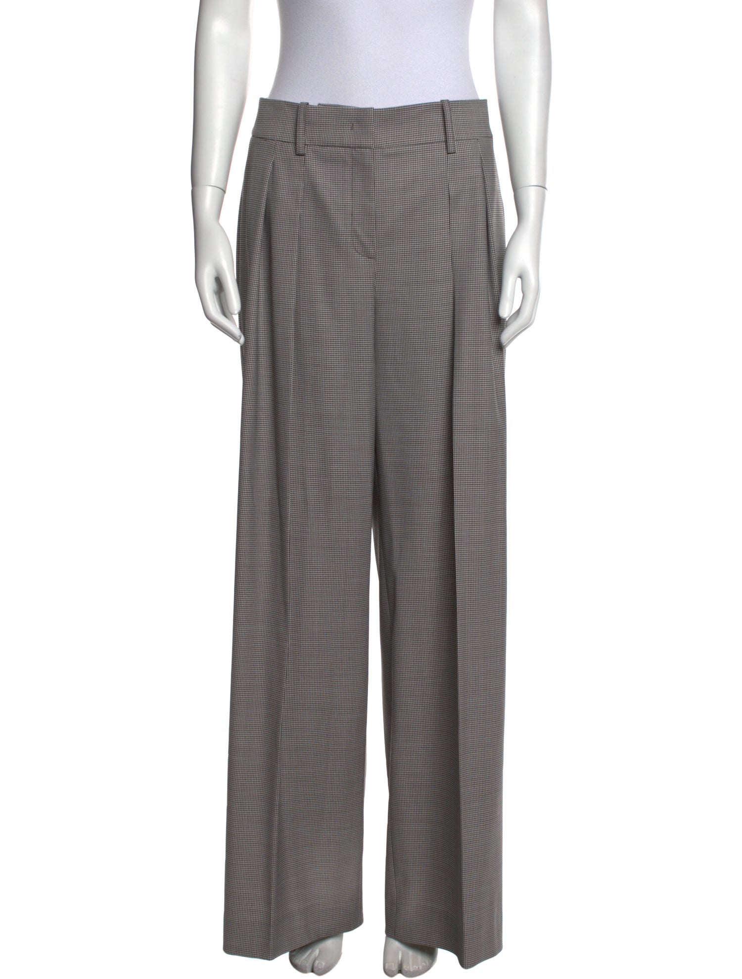 Michael Kors Collection Virgin Wool Wide Leg Pants
