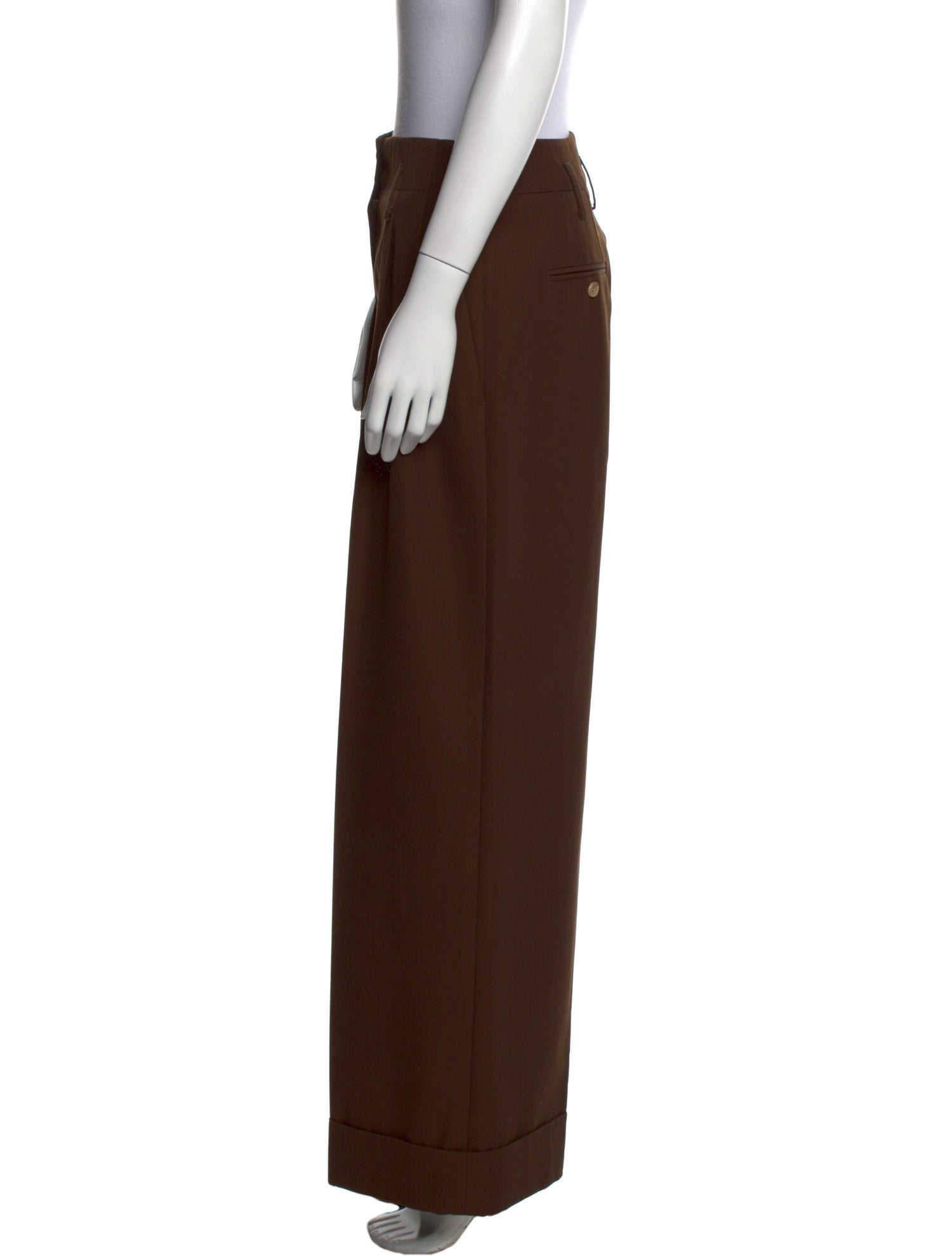 Michael Kors Collection Virgin Wool Wide Leg Pants