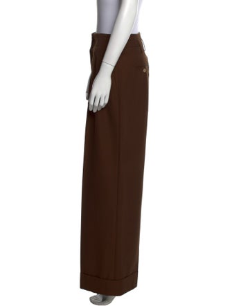Michael Kors Collection Virgin Wool Wide Leg Pants