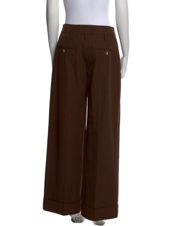 Michael Kors Collection Virgin Wool Wide Leg Pants
