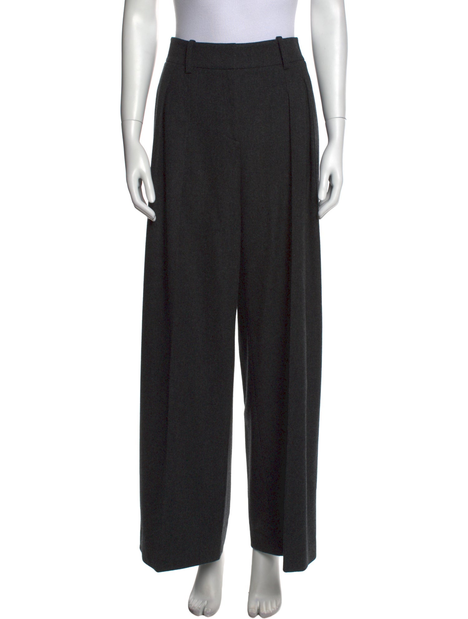 Michael Kors Collection Virgin Wool Wide Leg Pants