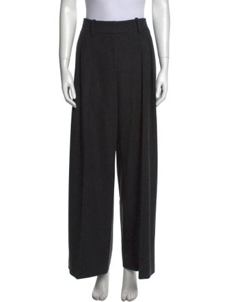 Michael Kors Collection Virgin Wool Wide Leg Pants