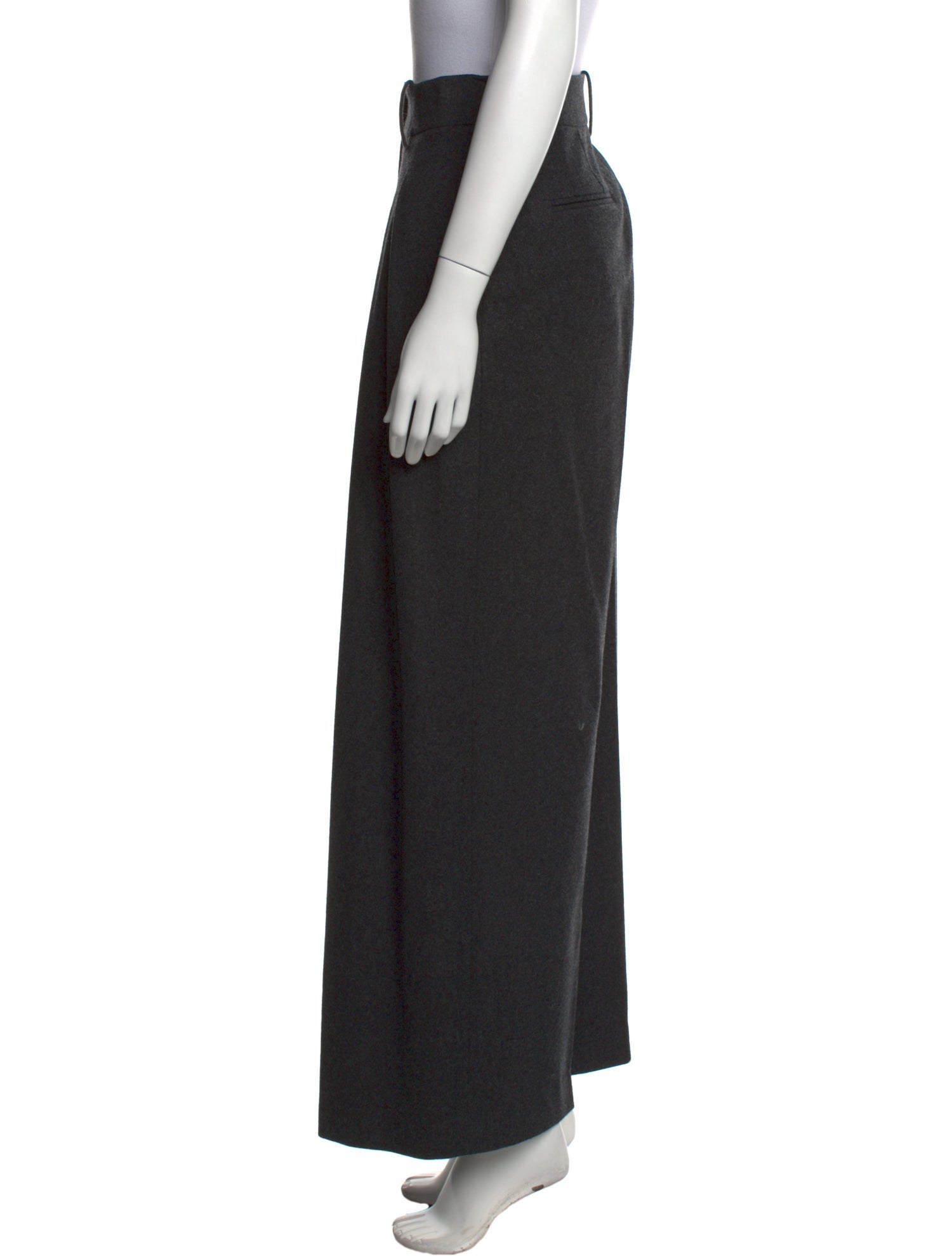 Michael Kors Collection Virgin Wool Wide Leg Pants