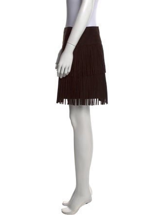 Michael Kors Collection Lambskin Mini Skirt