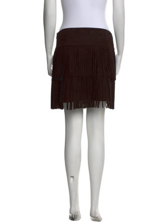 Michael Kors Collection Lambskin Mini Skirt